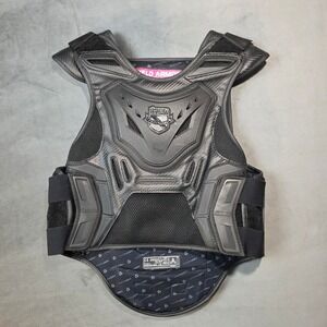 Icon Field Armor Stryker Vest Womens L-XL Black Motorcycle Body Protector D3O